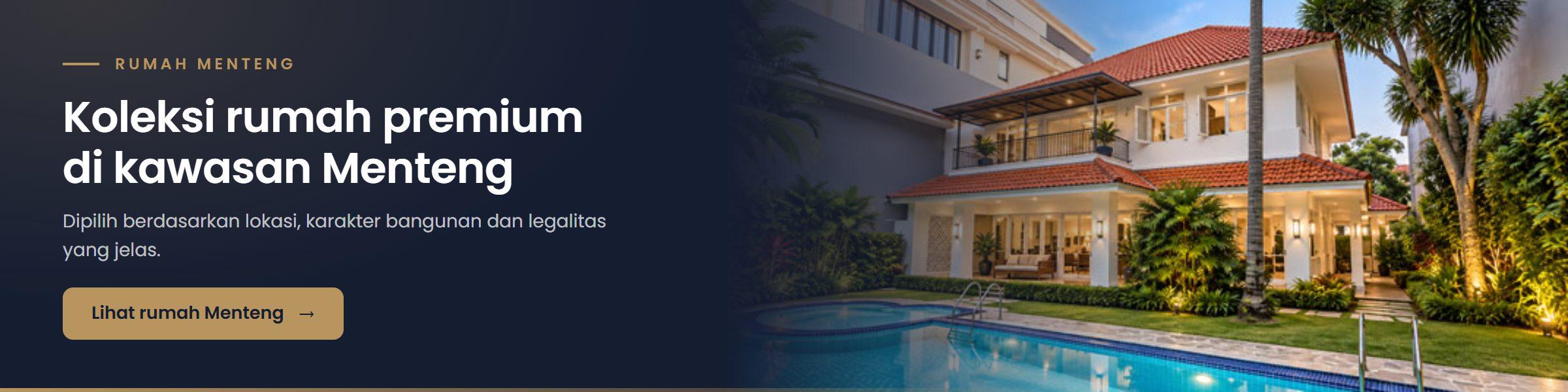 Koleksi rumah premium di kawasan Menteng